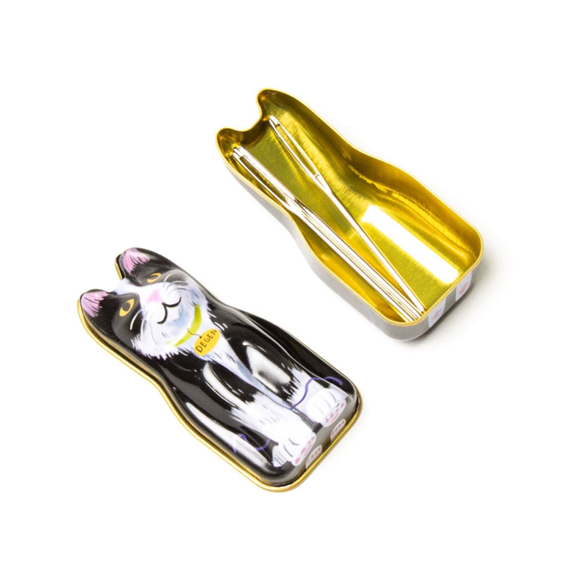Degen Black Cat Tin - Tapestry Needles