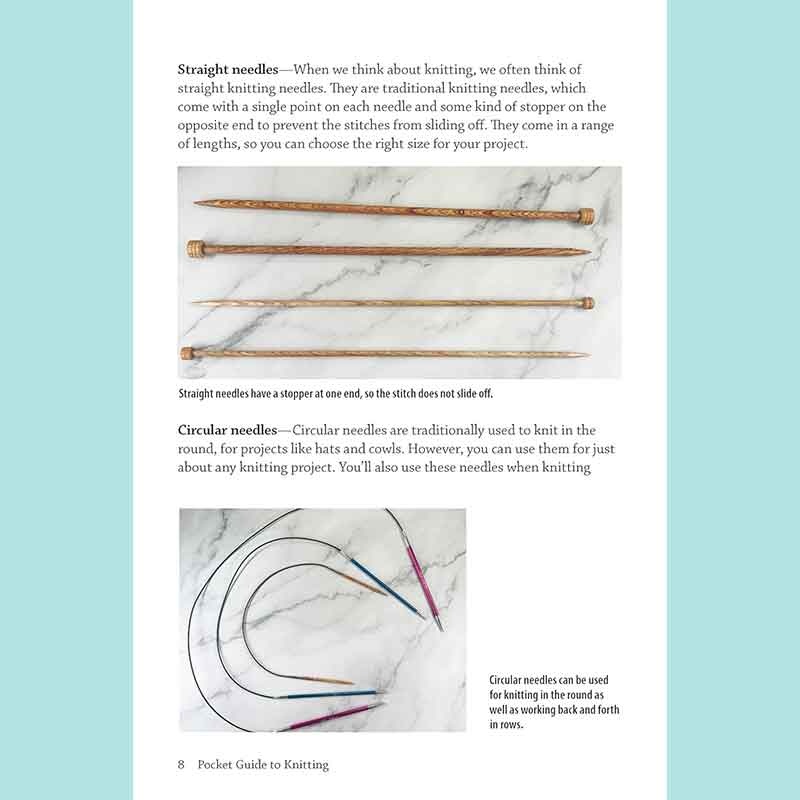 Landauer Publishing Pocket Guide to Knitting by Jen Lucas