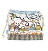 Emma Ball Emma Ball Woolly Puffins Drawstring Bag