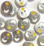Textile Garden TGB5073 Silver Moon & Star Sewing Buttons – 12mm