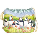 Emma Ball Emma Ball Seathrift Puffins Drawstring Bag