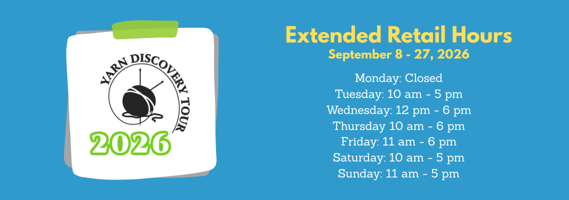Yarn Discovery Tour Hours