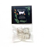 Kokomo Large Silver Square Stitch Markers