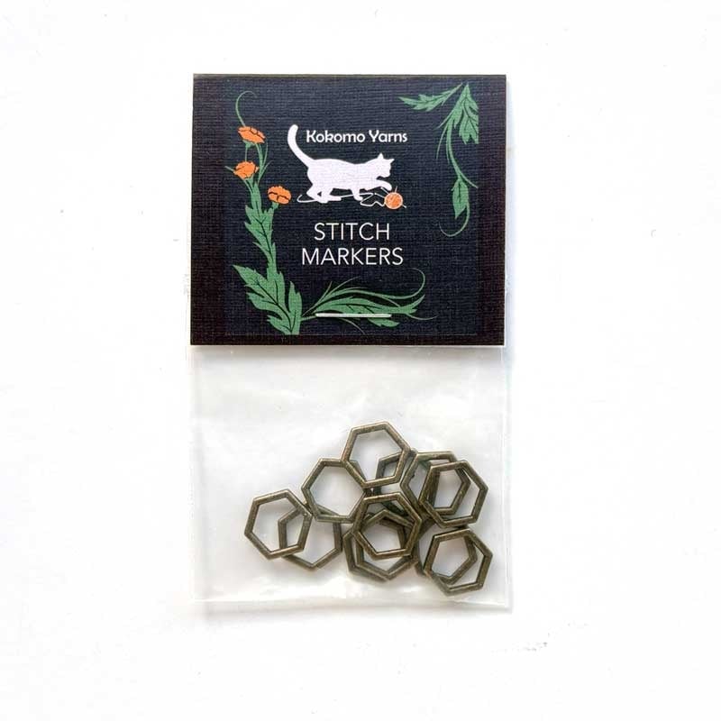 Kokomo Hexagon Metal Stitch Markers
