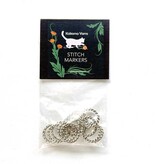Kokomo Large Textured Silver Stitch Markers