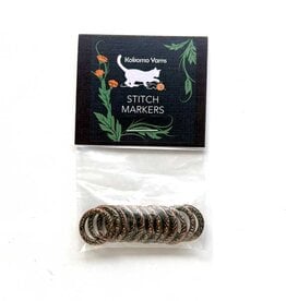 Kokomo Large Textured Brass Stitch Markers