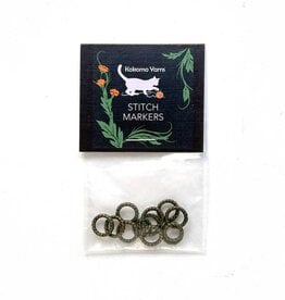 Kokomo Small Brass Textured Stitch Markers