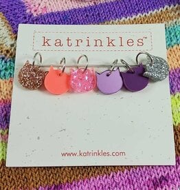 Katrinkles Disco Kitties Stitch Marker Set