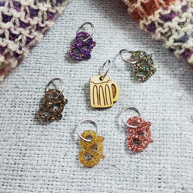 Katrinkles Katrinkles Pretzels Stitch Marker Set