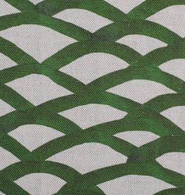 steve mckenzie's Scallop Print Fabric Flax Background