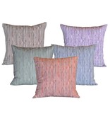 steve mckenzie's Pinstripe Linen Pillow Oyster Background 20"x20"