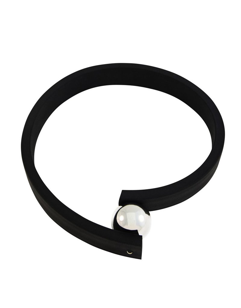 MOON rubber silver ball N