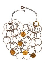 Monica Trevisi Large loop brass flat disc N