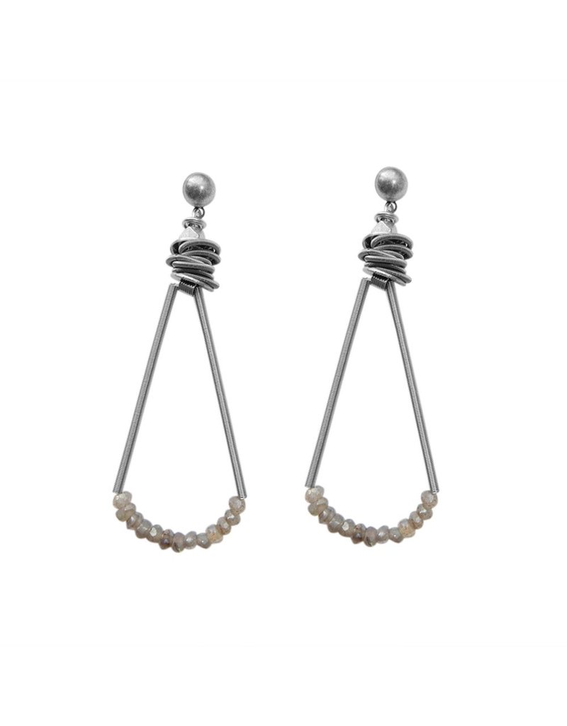Monica Trevisi Medium loop stone drop E