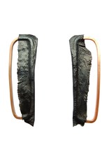 Marija Bajovska Clip metal long eel skin E