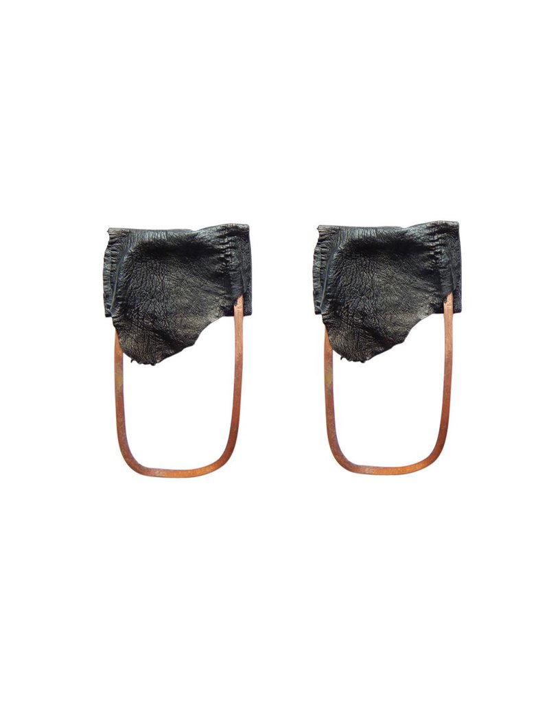 Marija Bajovska Rectangle drop eel skin E