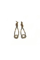 Monica Trevisi Knot long drop stone E