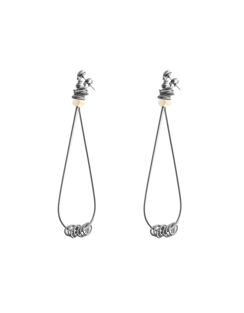Monica Trevisi Large loop steel loop drop E