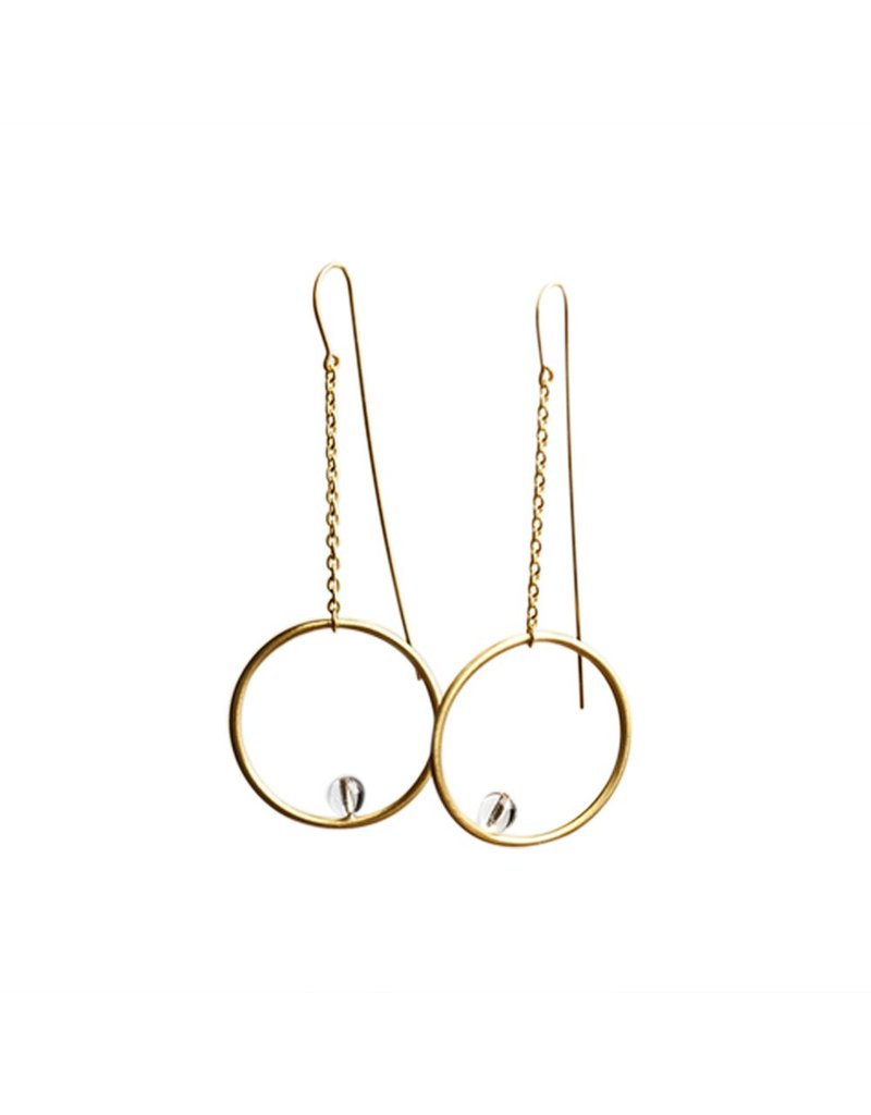 RosaMendez TUBULAR circle chain mini glass ball E