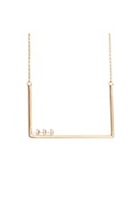 RosaMendez TUBULAR rectangle 3 glass ball N