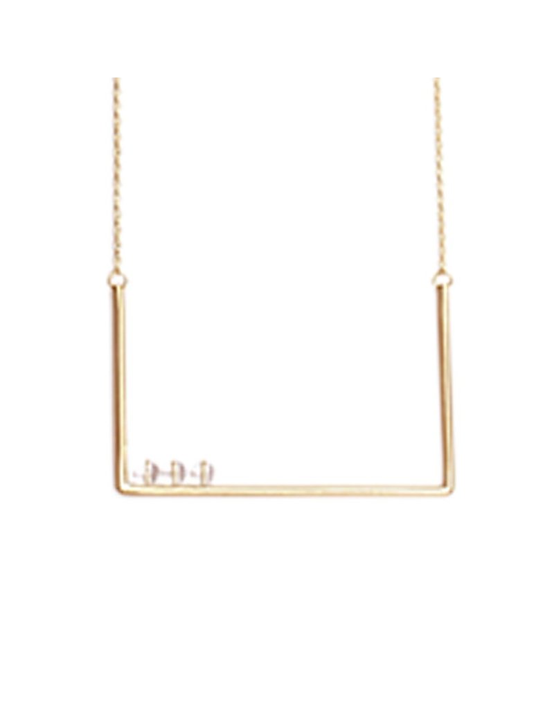 RosaMendez TUBULAR rectangle 3 glass ball N