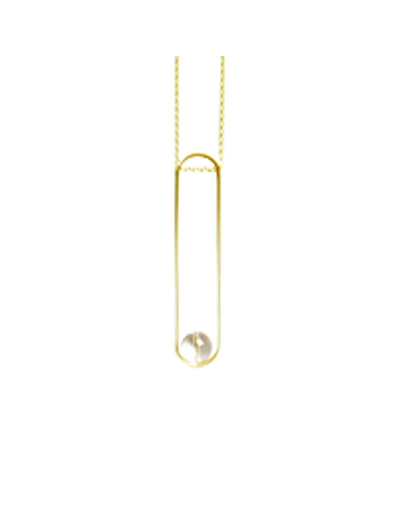 RosaMendez TUBULAR glass ball long pendant N