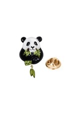 Nach Panda eating Bamboo PIN