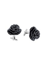 Nach Black flower cufflinks