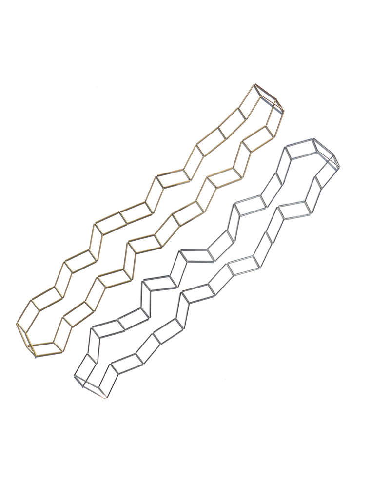 Materia Design RETTANGOLO galvanizated brass tubes N