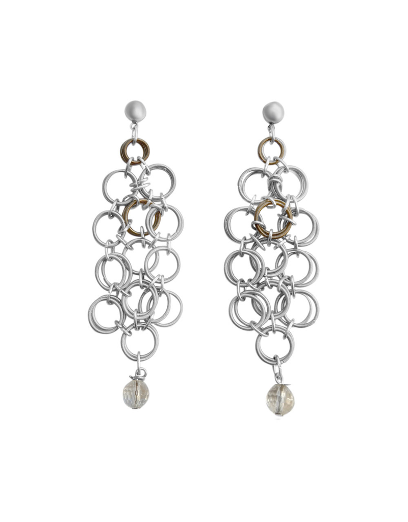 Monica Trevisi MAORO14  Three strand circle drop stone E