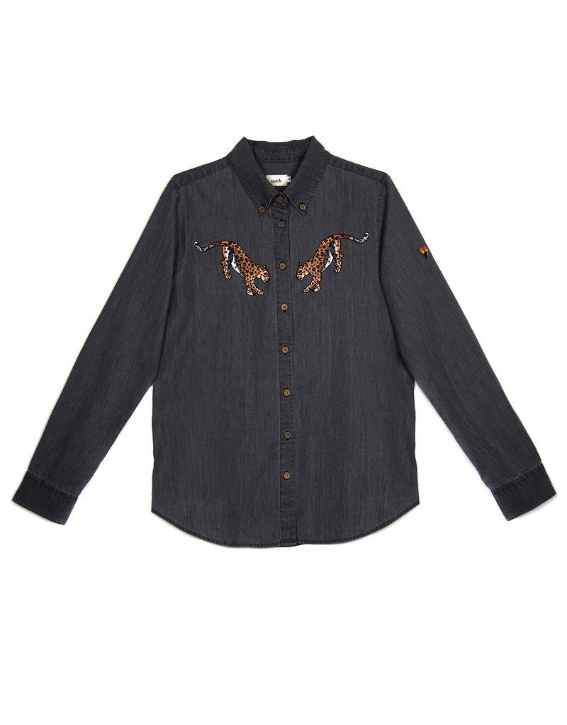 Nach Leopards jean cotton silk SHIRT