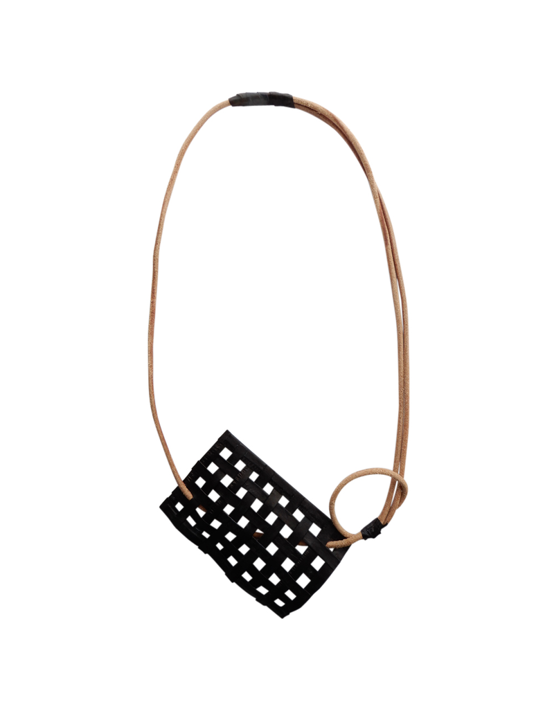 Marija Bajovska Natural leather eel skin lattice N