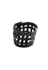 Marija Bajovska Eel skin lattice cuff B
