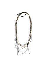 Monica Trevisi PVC07 brass leather layered N