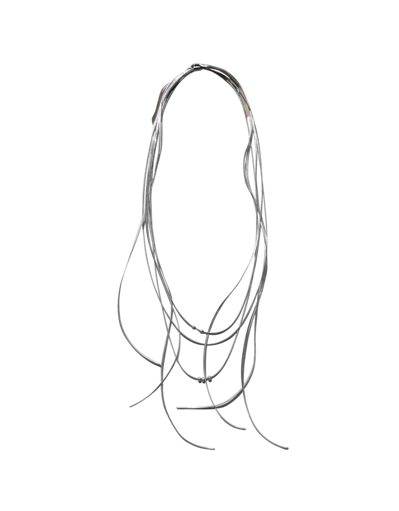 Monica Trevisi KARC33 silver brass leather layered N