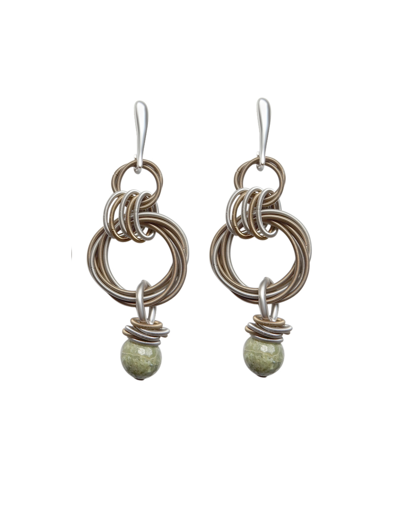 Monica Trevisi MAORO29 loop drop stud stone E