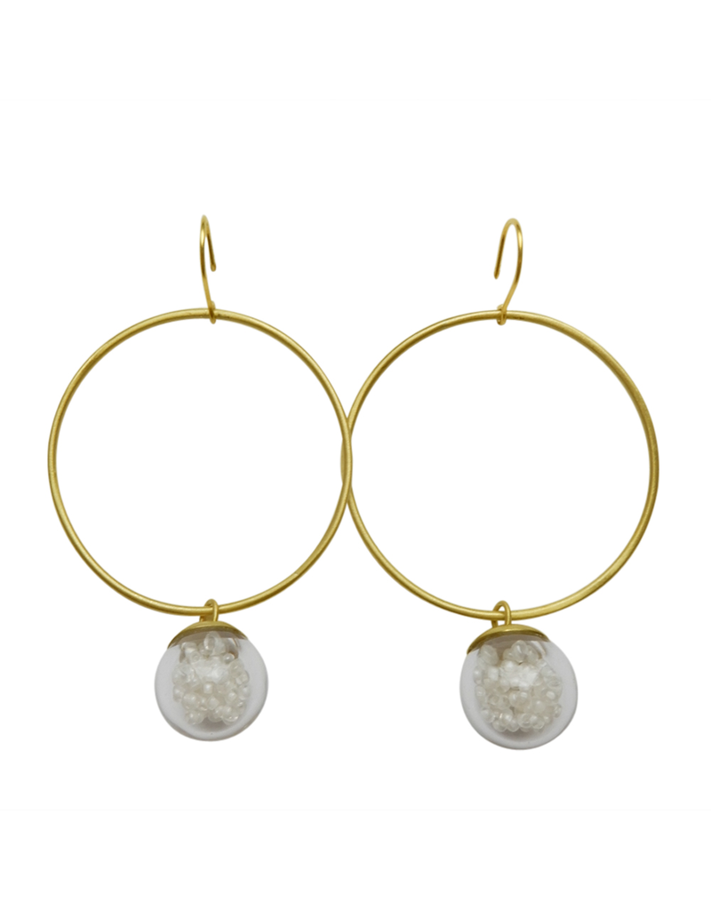 RosaMendez LLUVIA big circle ball beads E