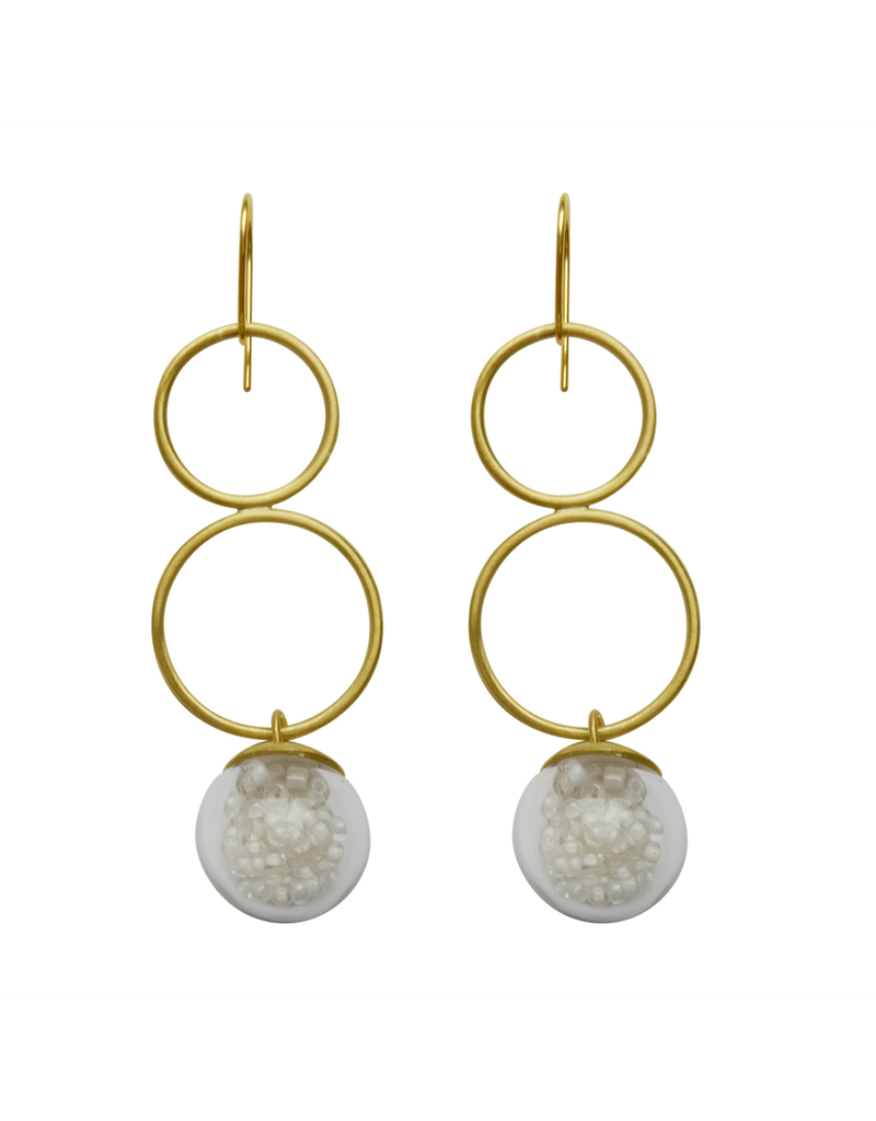 RosaMendez LLUVIA circle ball beads E