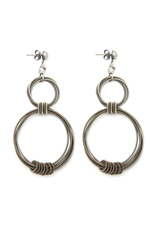 Monica Trevisi MAORO17 asimetric eight metal stone E