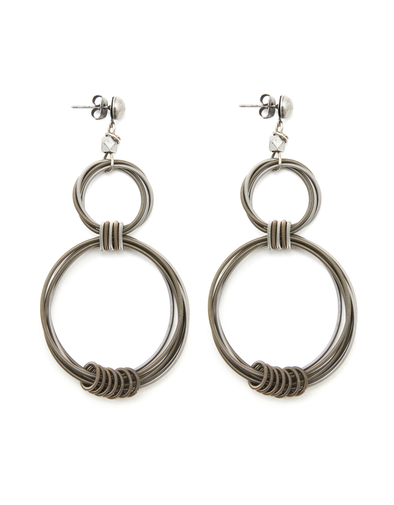 Monica Trevisi MAORO17 asimetric eight metal stone E