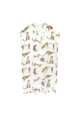 Nach White with leopard DRESS SHIRT