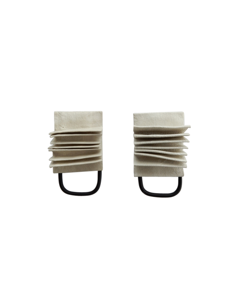 Marija Bajovska Pleat square stud E