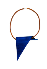 Marija Bajovska Triangle fold two colour eel skin natural leather  N