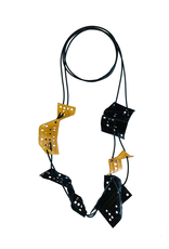 Marija Bajovska Perforated multi geometric eel skin N