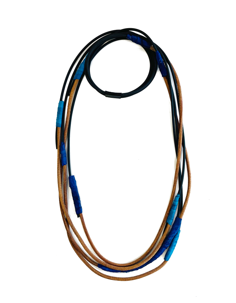 Marija Bajovska Multi colour natural leather PVC N