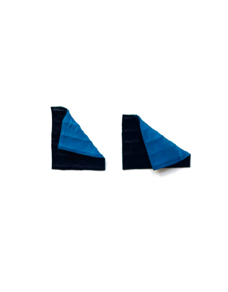 Marija Bajovska Square fold two colour eel skin E
