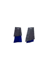 Marija Bajovska Two colour trapezium eel skin E