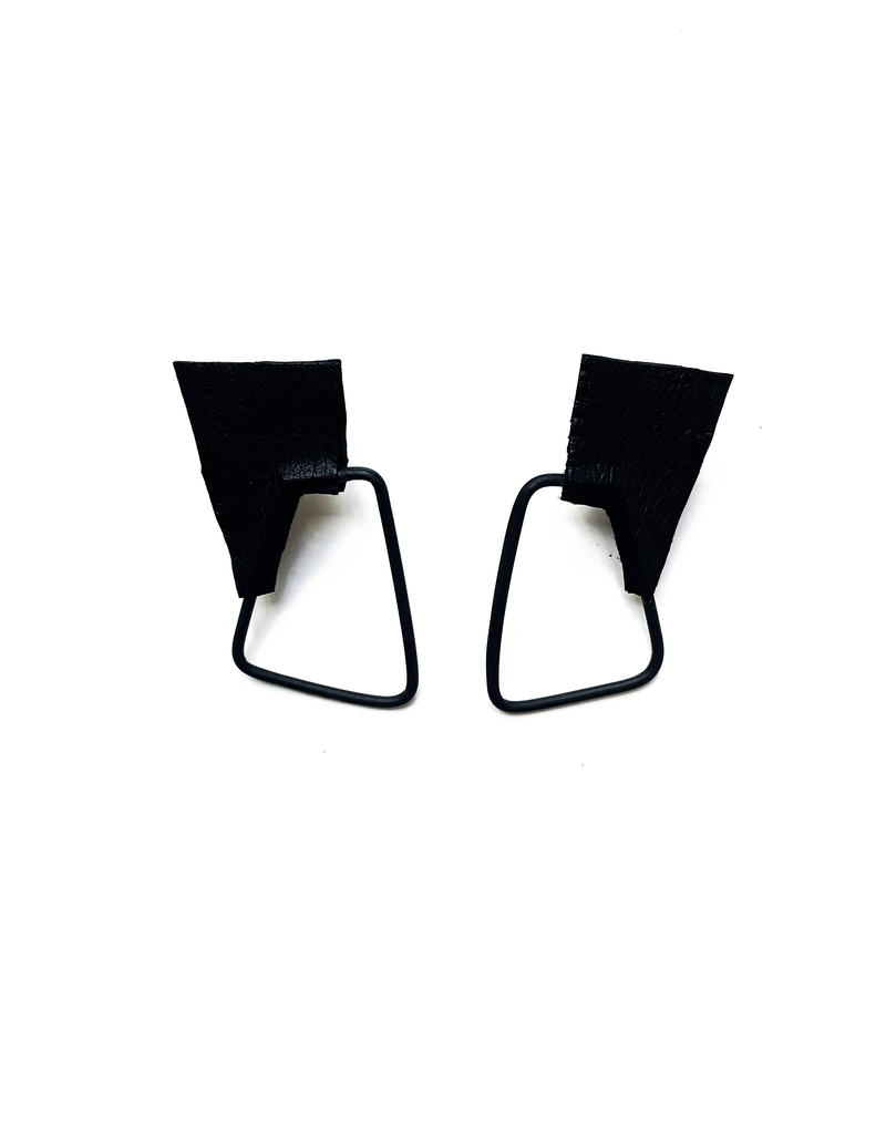 Marija Bajovska Cutout trapezium eel skin E