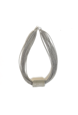 Jolly BOTTEC8 glass tube multi bead strand  N