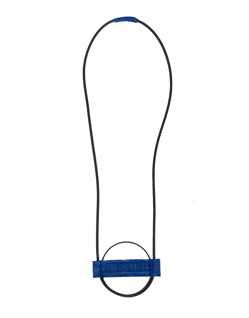 Marija Bajovska Rectangle circle eel skin  N